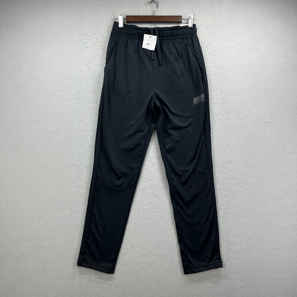 Nike Training Pants Boy XL Black Dri-FIT Standard Fit Athletic Active Athleisure